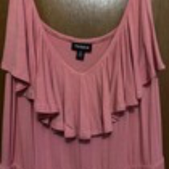 Torrid Pink Ruffled Tank Skater Dress Size 2XL - Picture 2 of 5